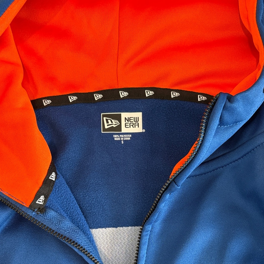 New Era NY KNICKS ****Kids Blue and Orange Knicks Zip-Up Hoodie - Picture 3 of 3